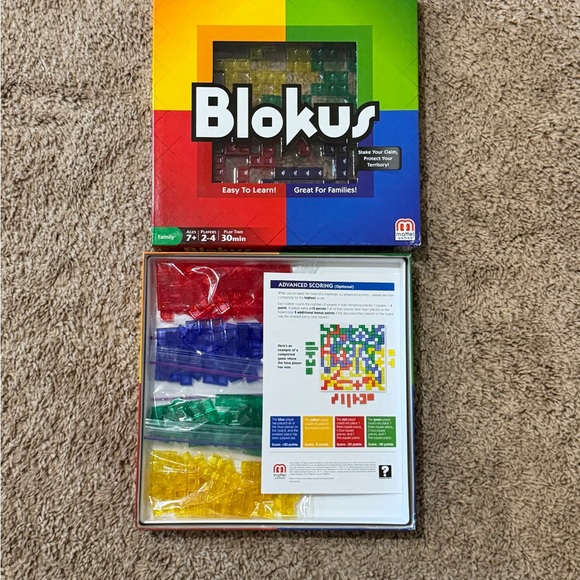 Mattel Blokus Strategy Game - Red, Yellow, Green, Blue - Picture 3 of 3